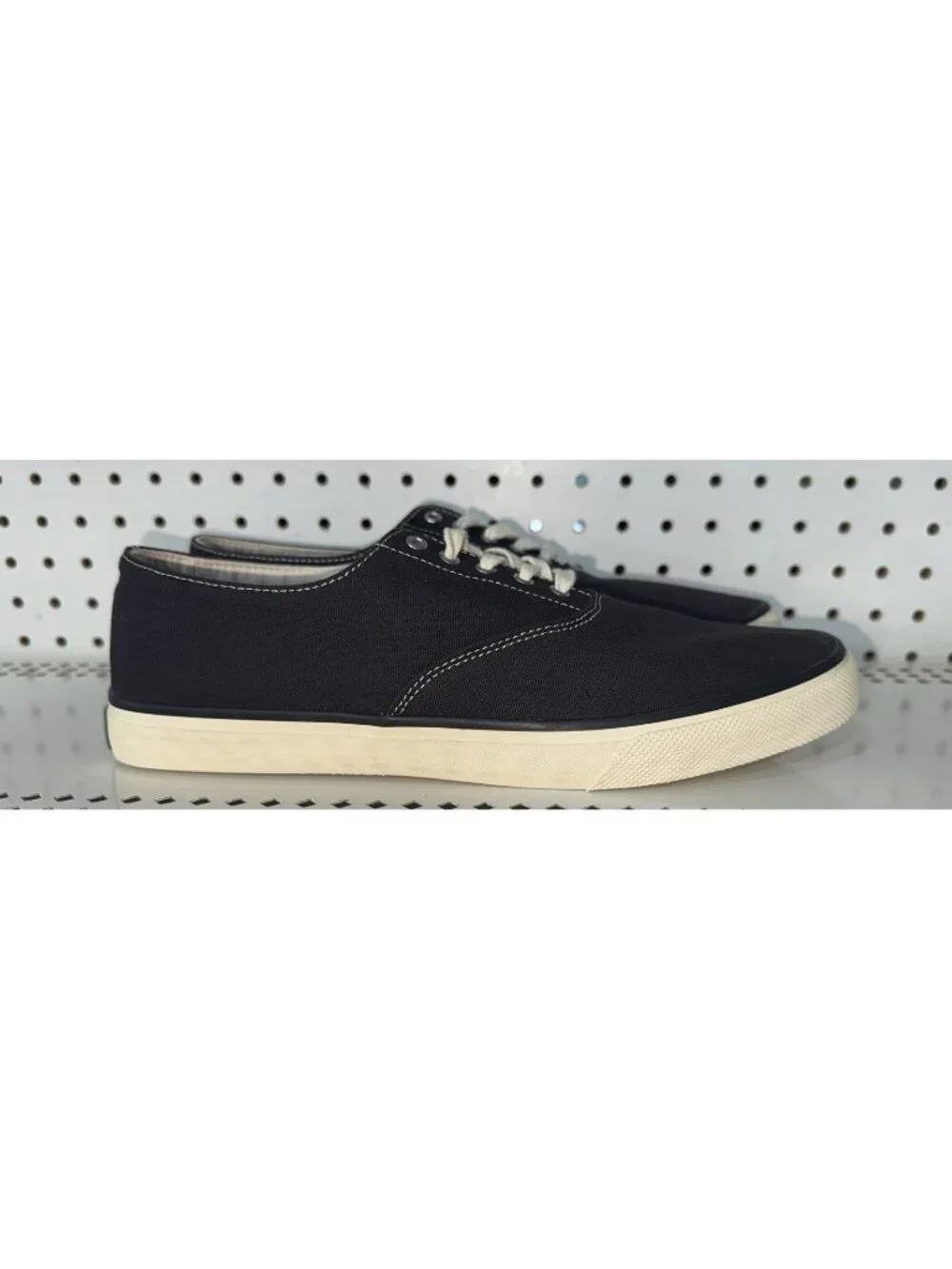 Sperry Classic CVO Mens Canvas Casual Lace Up Boat Shoes Size 12 Black